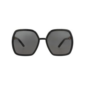 Gucci Square-Frame Injection Sunglasses Black Womens